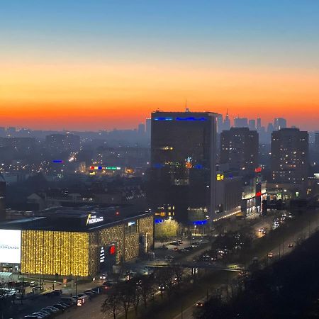 Apartament Skyscrapper Z Widokiem Na Panorame Warszawy Varsó Kültér fotó