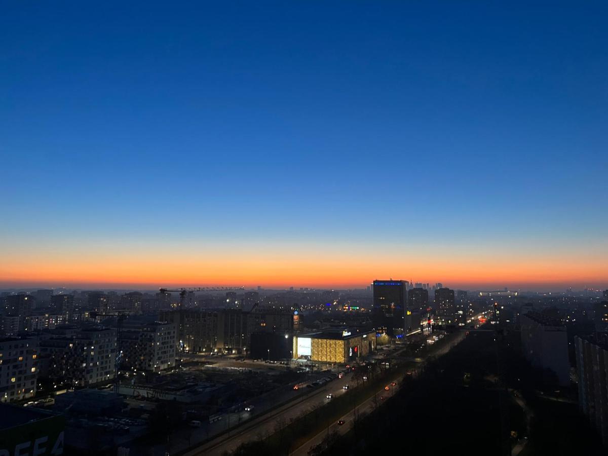 Apartament Skyscrapper Z Widokiem Na Panorame Warszawy Varsó Kültér fotó