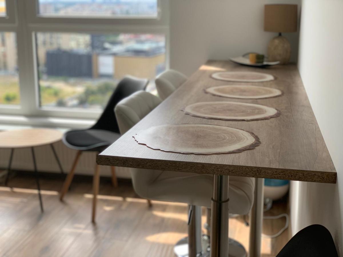 Apartament Skyscrapper Z Widokiem Na Panorame Warszawy Varsó Kültér fotó